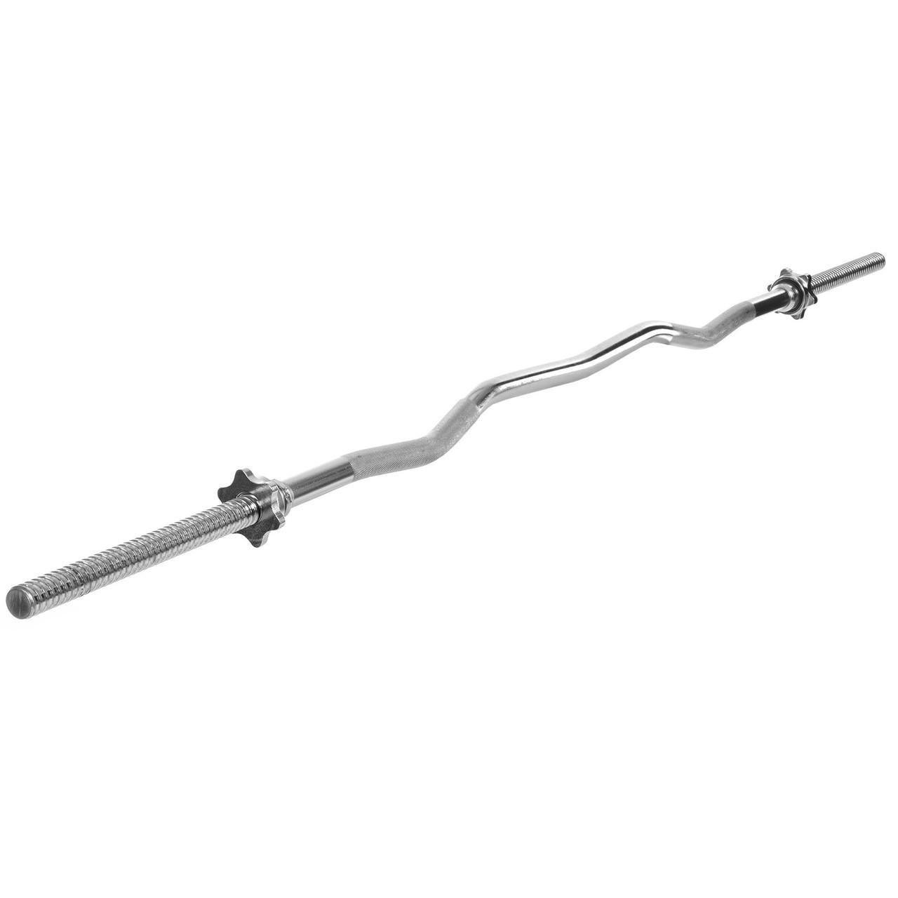 Гриф для штанги SP-Sport TA-60CT сталевий хромований EZ-подібний із замками 1,52 м ø28 мм (2532860521)