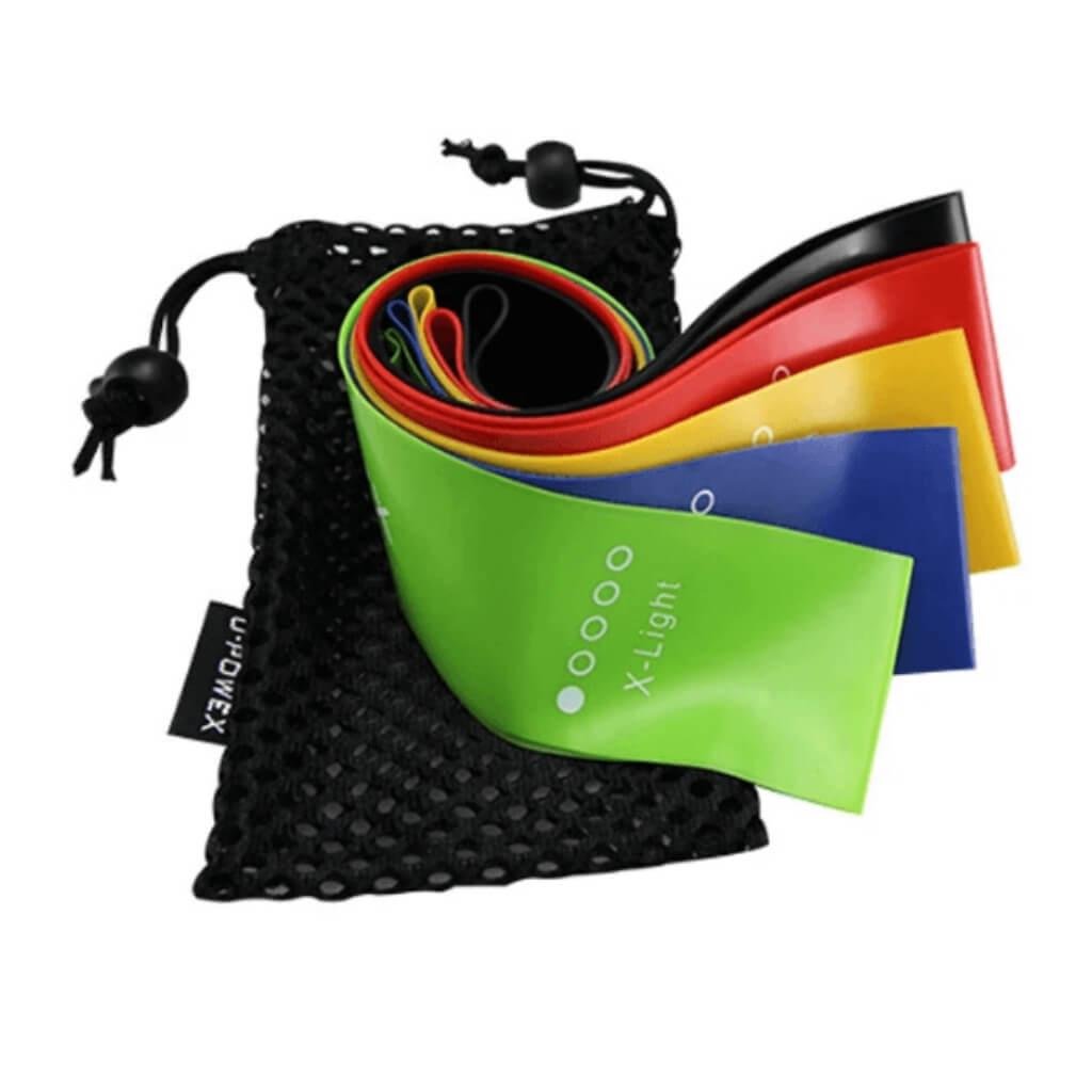 Набор фитнес-резинки для фитнеса U-Powex 5 лент и чехол в упаковке - фото 3 Набор фитнес-резинки для фитнеса U-Powex 5 лент и чехол в упаковке - фото 3