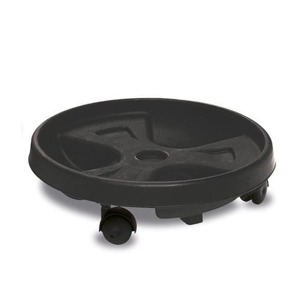 Подставка под вазон Stefanplast Roller с роликами круглая 30 см Антрацит (11301)