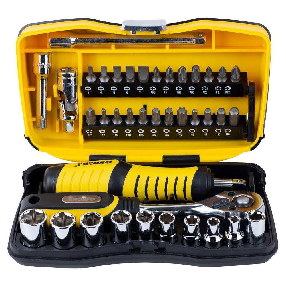 Набір насадок торцевих і біт Sigma CrV 1/4" 39 шт. (6003571) - фото 2