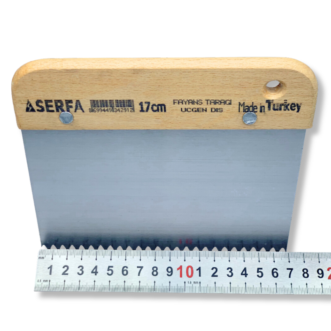 Шпатель зубчастий Notched Spreader заокруглений зуб 8 мм 17 см (291) - фото 3 Шпатель зубчастий Notched Spreader заокруглений зуб 8 мм 17 см (291) - фото 3