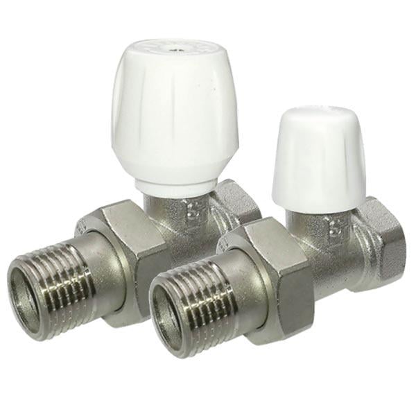 Набор кранов для радиатора SANTAN прямой под вентиль + прямой под ключ 1/2" (115645) Набор кранов для радиатора SANTAN прямой под вентиль + прямой под ключ 1/2" (115645)