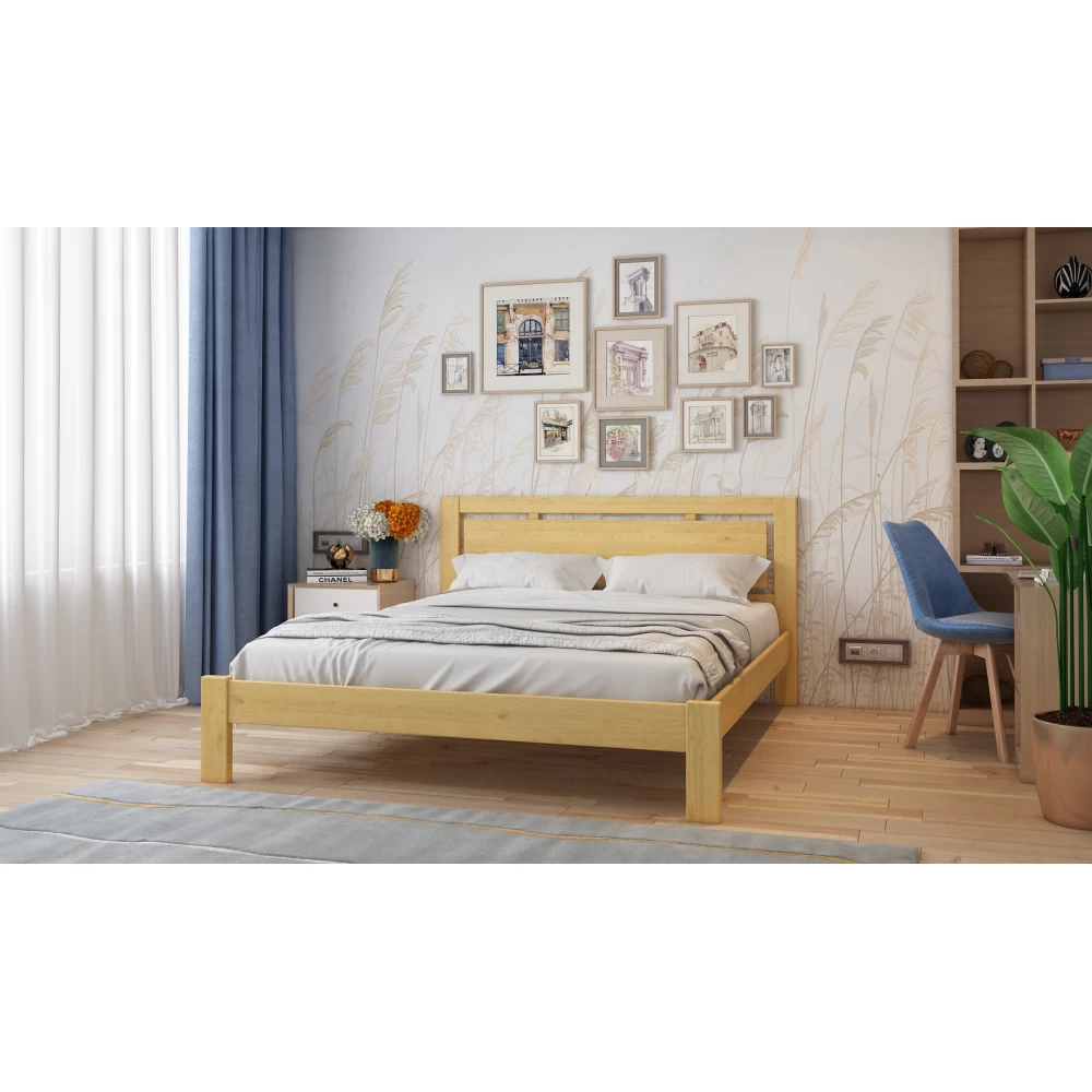 Кровать деревянная Прайм 140х190 см Ольха Кровать деревянная Прайм 140х190 см Ольха