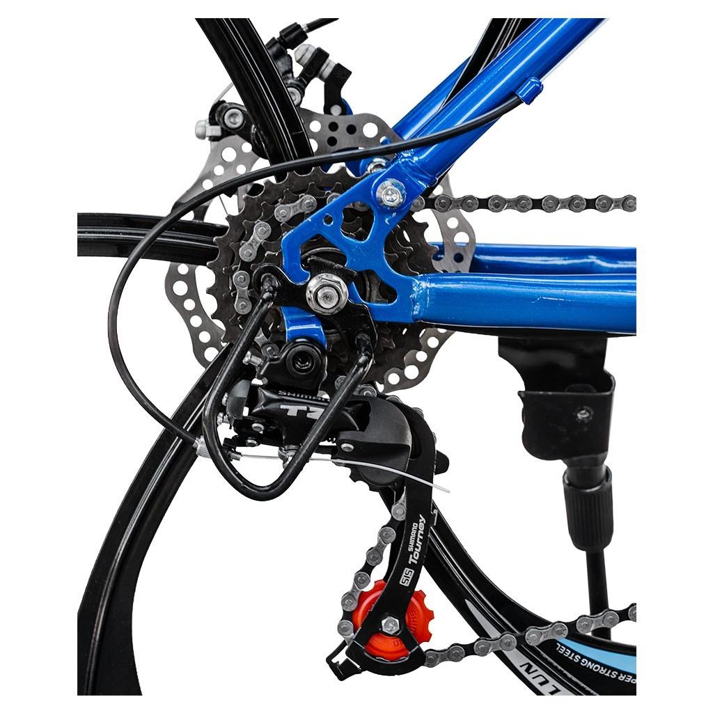 Велосипед складной Kucher "City Power" на литых дисках 26" рама 17" Синий (1501181774) - фото 7