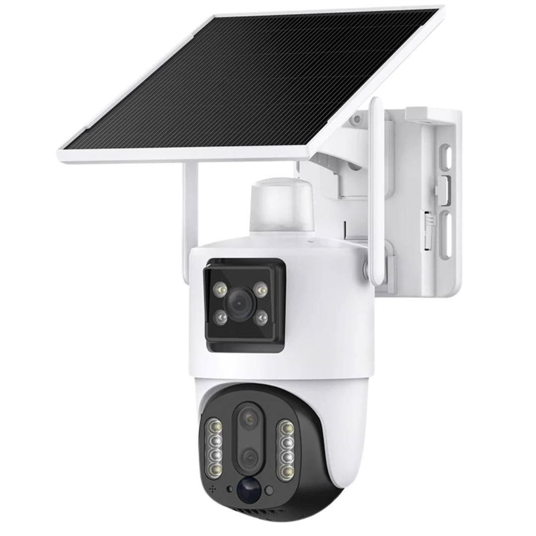 Камера уличная автономная Bodasan WiFi с солнечной панелью и двумя объективами IP 4G со слотом для SIM (2342920245)