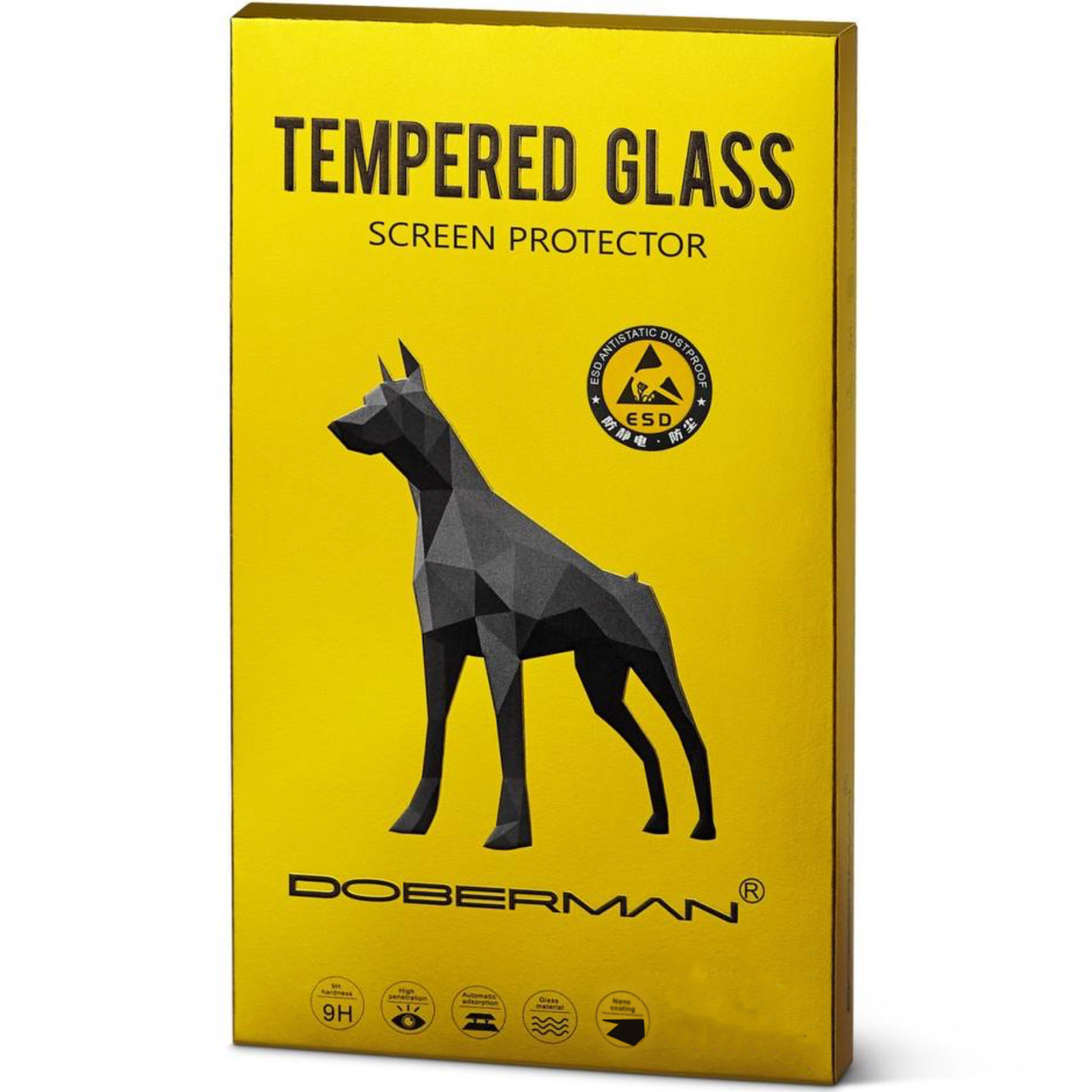 Защитное стекло Doberman Premium Anti Static Screen Protector 5D for iPhone 15 с олеофобным покрытием