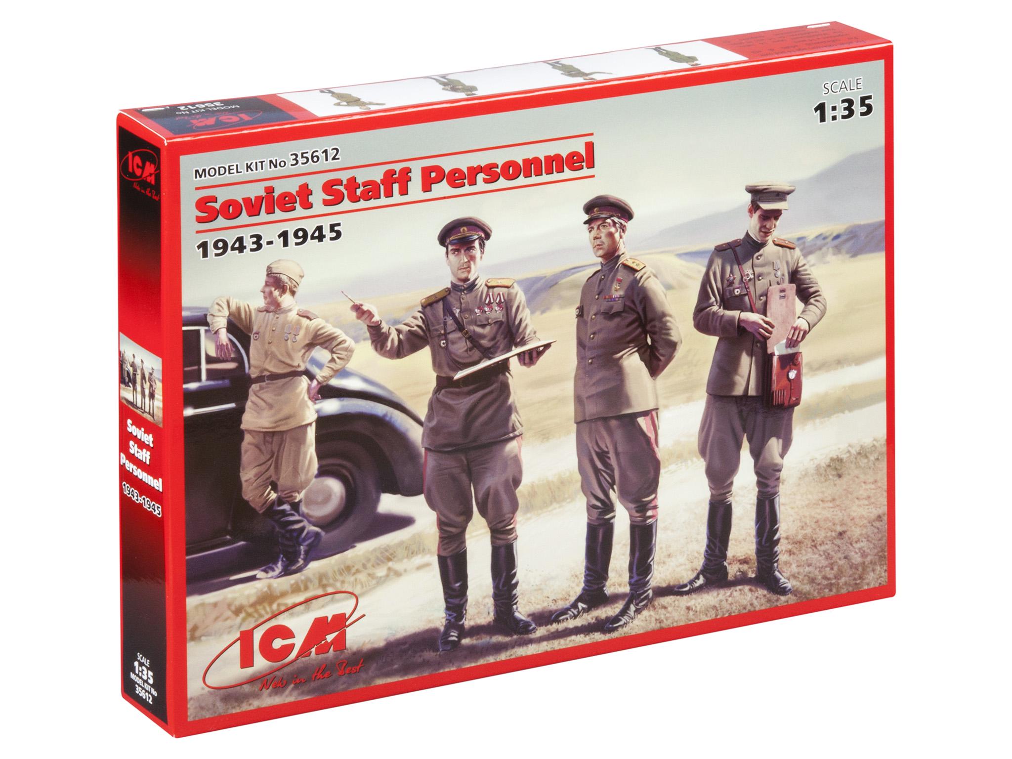 Сборная модель ICM советский штабной персонал 1943-1945 гг 4 фигуры (35612)