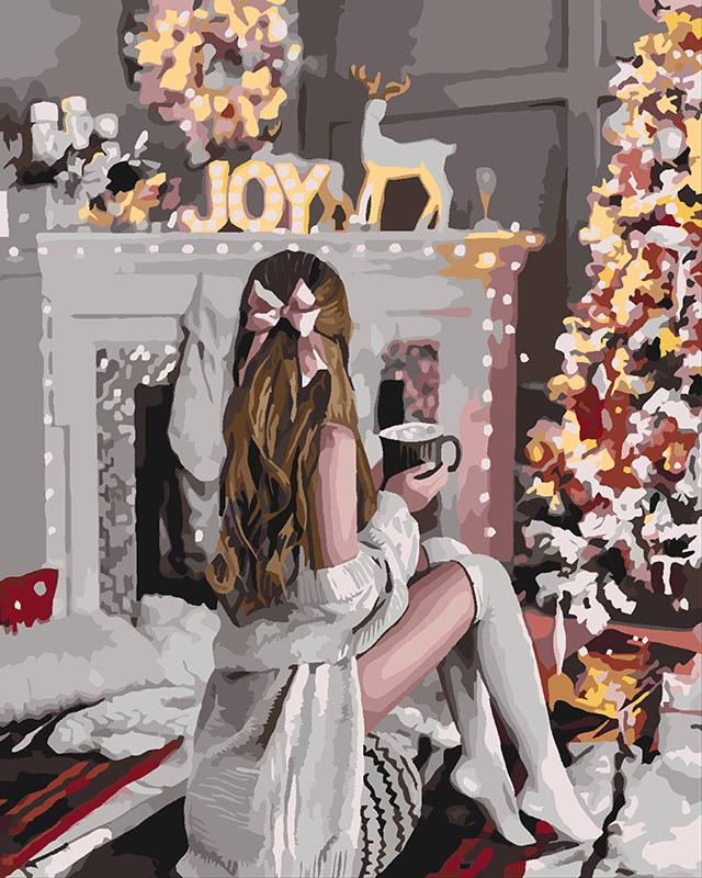 Картина по номерам Идейка У камина 40x50 см (KH4638)