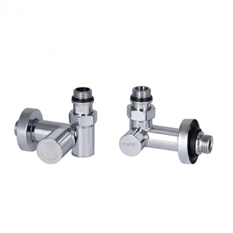 Комплект кранов SD Forte 1/2" НР для полотенцесушителя угловой 2 шт. (SF395W15HE)