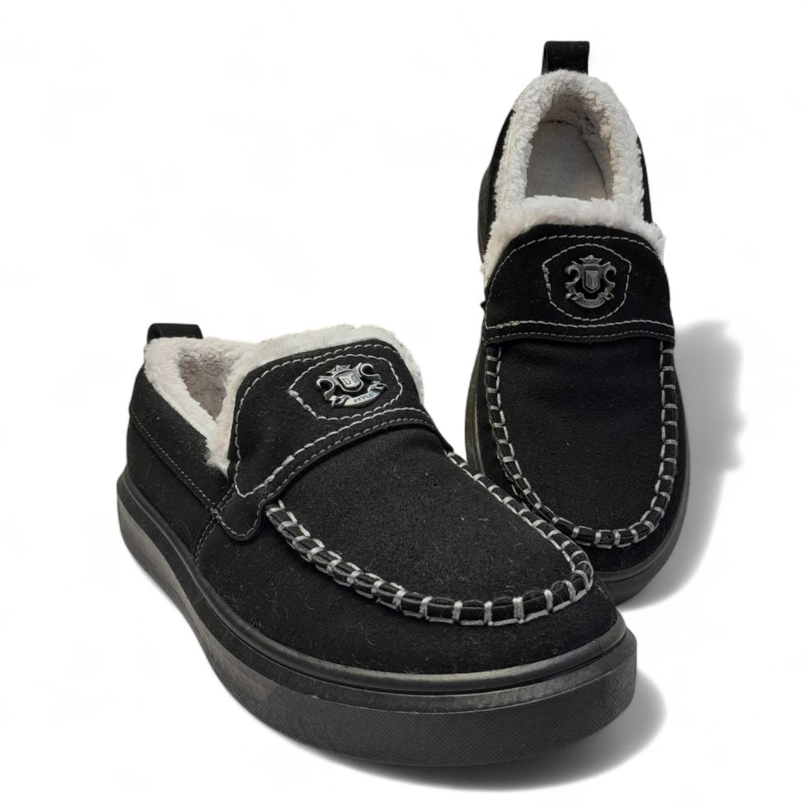 Лоферы женские утепленные Dago из эко-замши на меху р. 39 25 см Черный (2807957035)