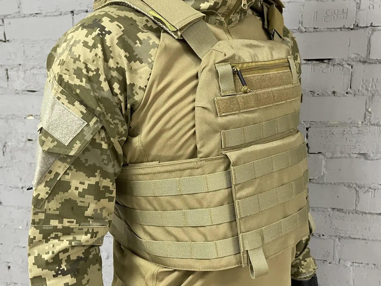 Жилет ISARM розвантажувальний військовий із системою Molle Coyote (PLT-070) - фото 3