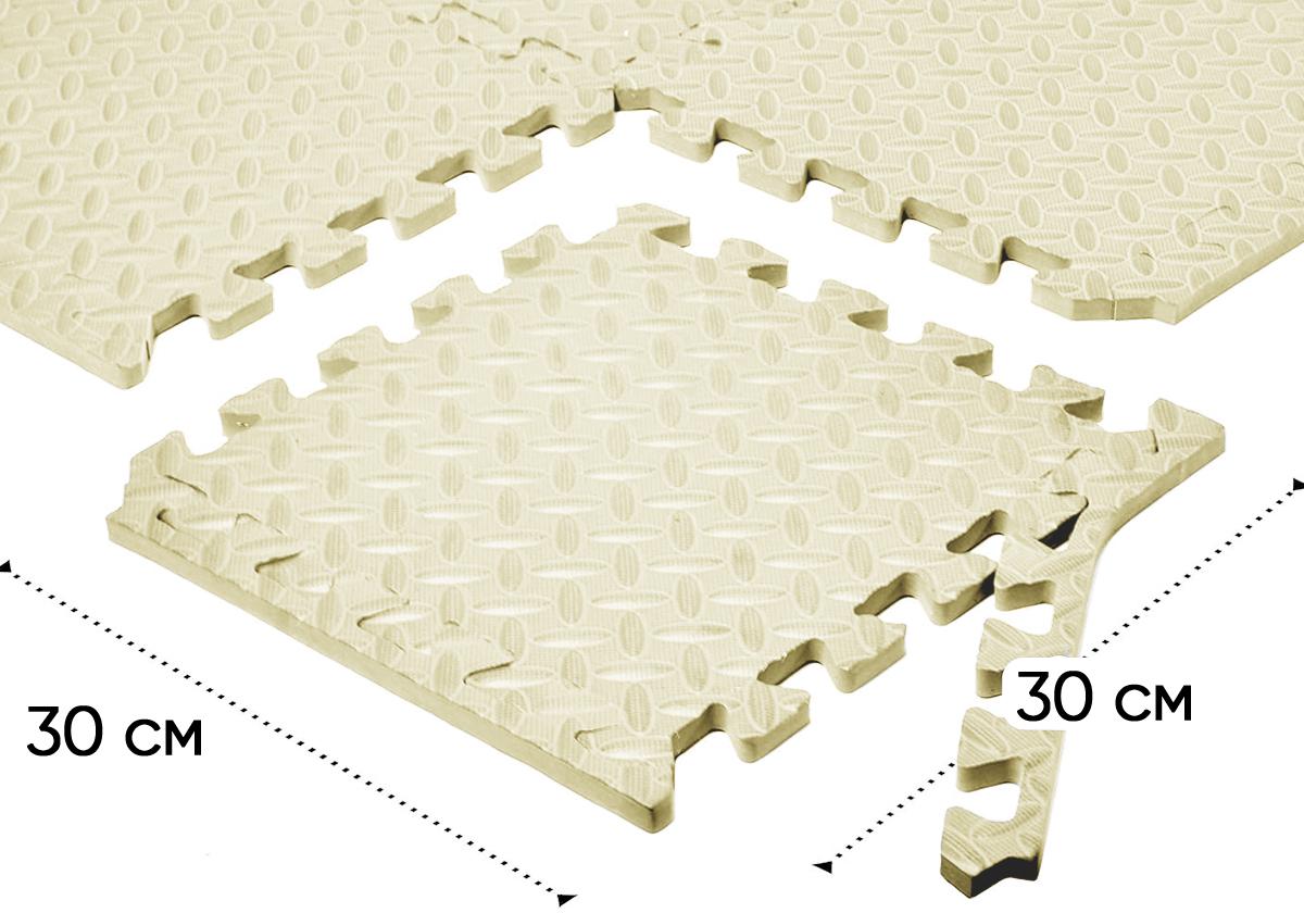 Татами мат EasyFit ласточкин хвост 8 шт. 30х30х1 см Белый (EF-1950-30-W) - фото 4 Татами мат EasyFit ласточкин хвост 8 шт. 30х30х1 см Белый (EF-1950-30-W) - фото 4