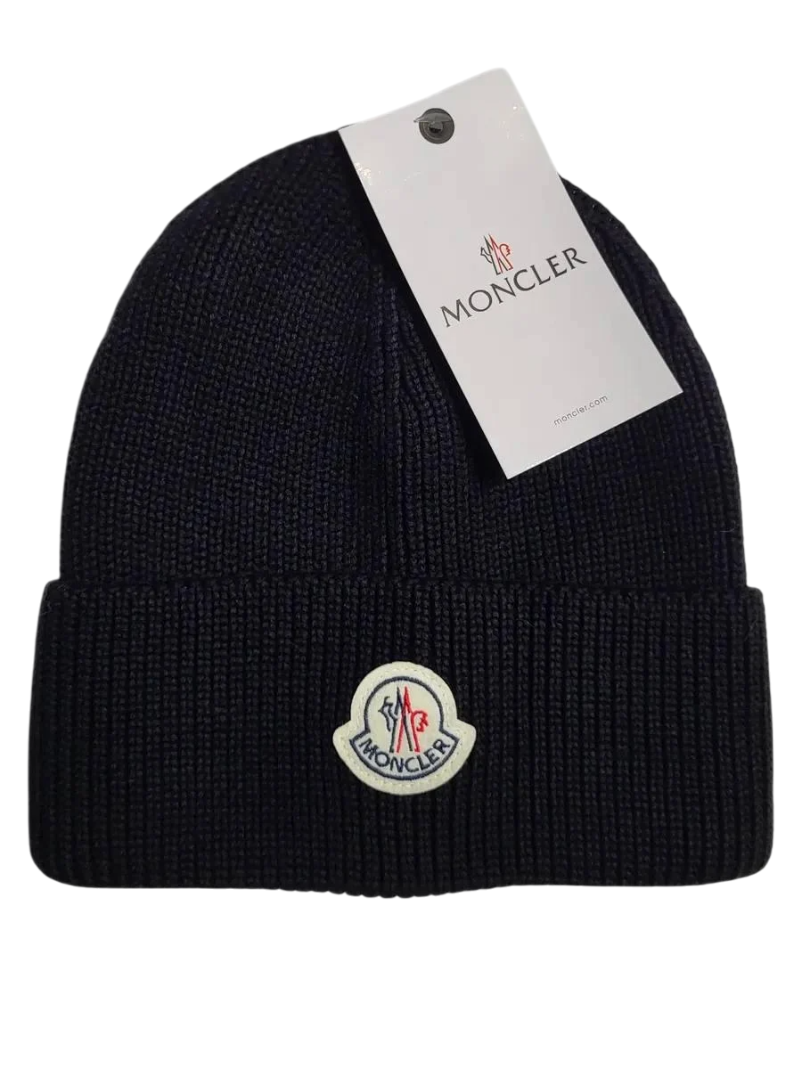 Шапка Moncler Черный (HAT-MON-002-BLK)