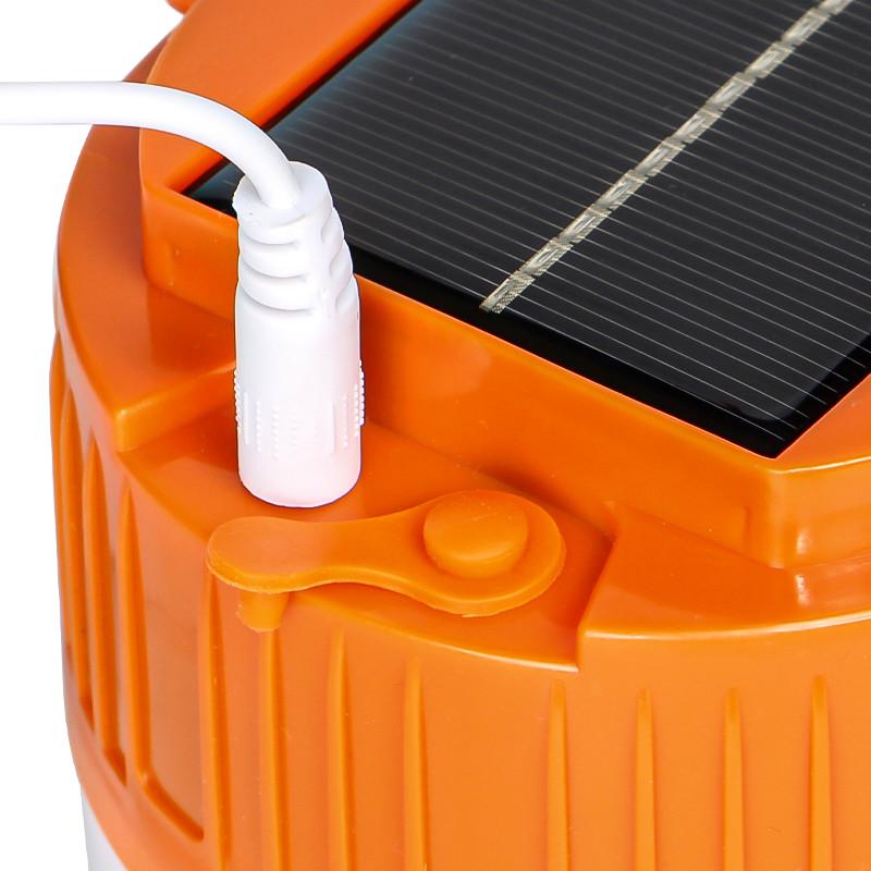 Фонарь кемпинговый Lesko 2000 mAh на солнечной батарее Orange (29-49-11018-58517) - фото 5