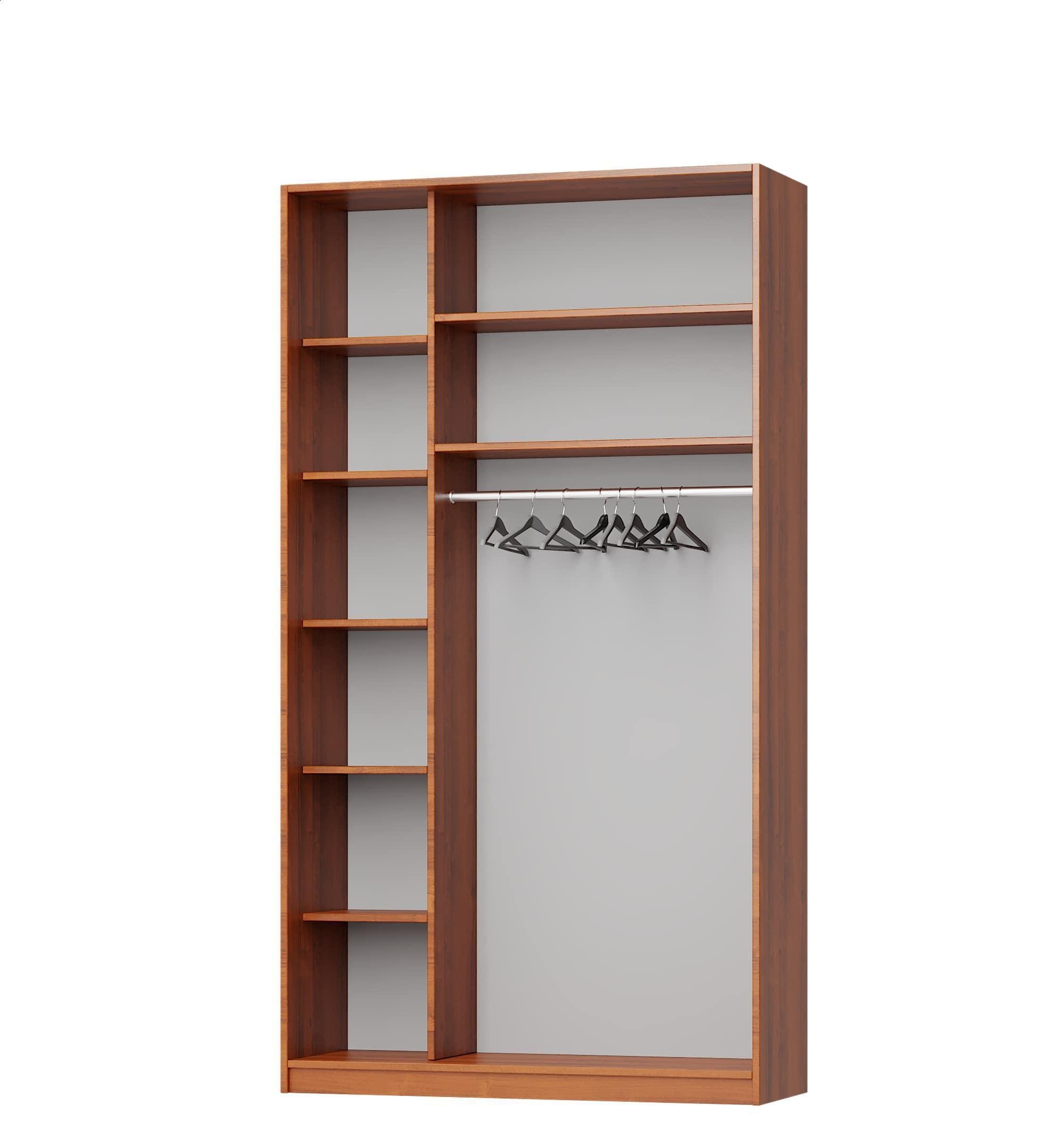 Шкаф-купе двухдверный MebelStar стандарт AL 2 ДСП 130x60x240 см Дуб тахо (MBS-3657) - фото 2