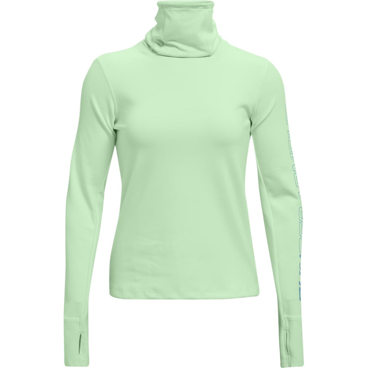 Свитшот для бега женский Under Armour EMPOWERED FUNNEL NECK M Салатовый (1365636-335)