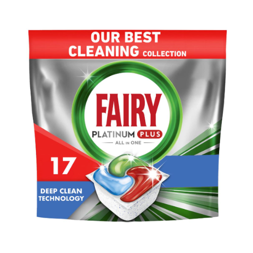 Таблетки для посудомийних машин Fairy Platinum Plus All in One Fresh Herbal Breeze 17 шт. (8006540728772)