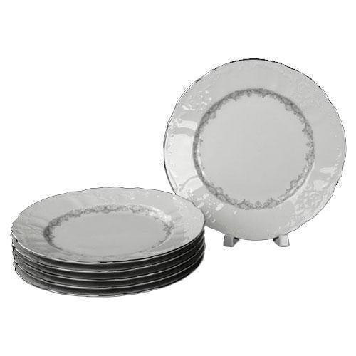 Набор тарелок обеденных Thun Bernadotte Тонкое кружево фарфор 6 шт. d 25 см (5763021)