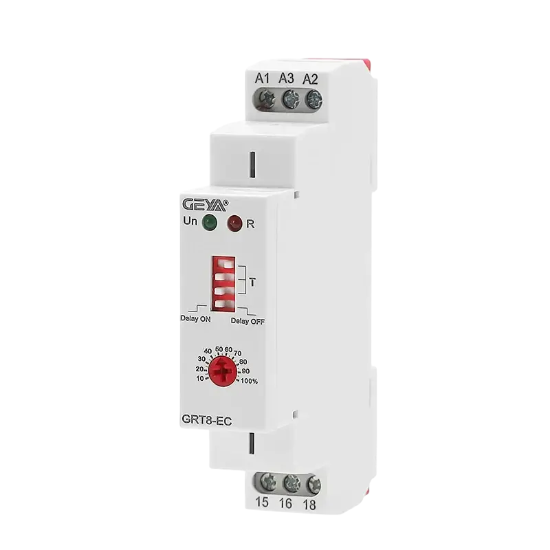 Реле затримки часу Geya GRT8-EC 230V 10A 0.1с-10 діб (12780)