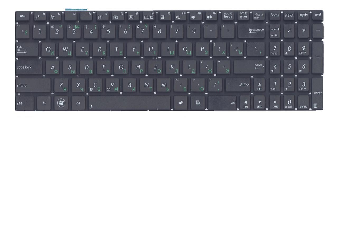 Клавиатура для ноутбука Asus R514 R514VZ с подсветкой клавиш, матовая (0KNB0-6120RU00)