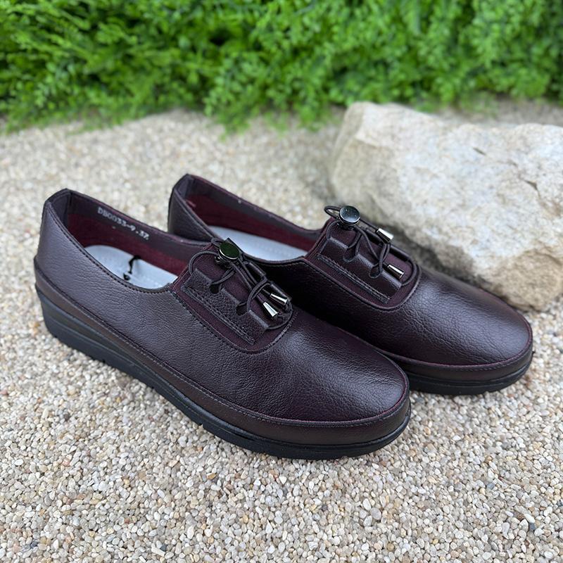 Мокасини жіночі шкіряні Е-002033-9 p. 42 27 см Бордовий (109174586) - фото 3 Мокасини жіночі шкіряні Е-002033-9 p. 42 27 см Бордовий (109174586) - фото 3