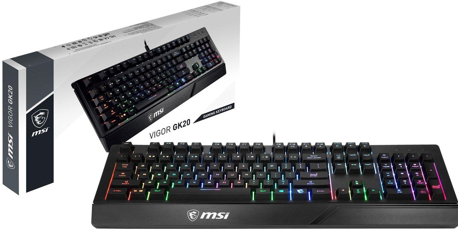 Клавіатура мембранна MSI Vigor GK20 UA 104key USB-A EN/UKR/RU ColorLED Чорний (ERC-VIGOR_GK20_UA) - фото 15