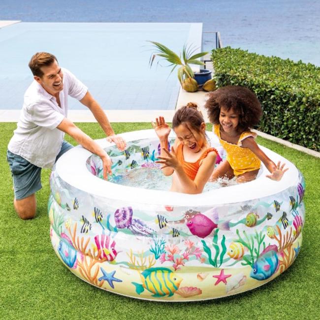 Бассейн детский Intex Коралл с надувным дном 152х56 см 360 л (28265575) - фото 2 Бассейн детский Intex Коралл с надувным дном 152х56 см 360 л (28265575) - фото 2