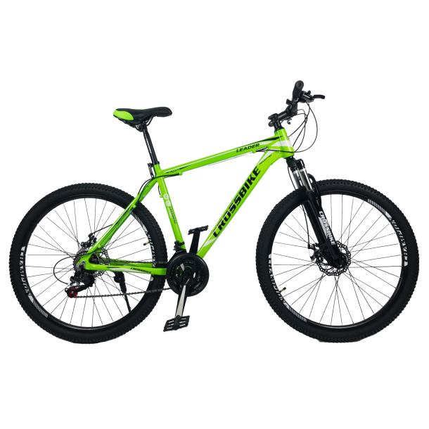 Велосипед CrossBike Leader 29" 21" 2022 Неоновый зеленый