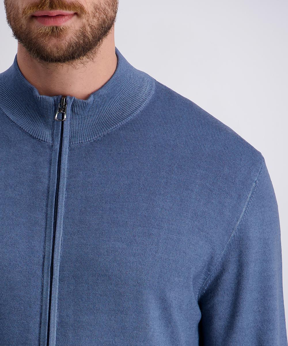 Кардиган на блискавіці чоловічий XL Синій (C5 50709.5037.6226 -XL) - фото 6