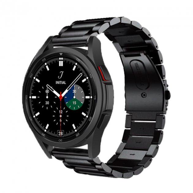 Металлический ремешок Watchbands Stainless Premium для Samsung Galaxy Watch 4 Classic 44 мм Черный (WB01S4MPREMIUM1444) - фото 2