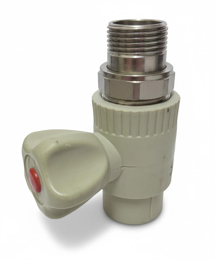 Кран поліпропіленовий Valve для радіатора прямий 25х3/4 (7932)