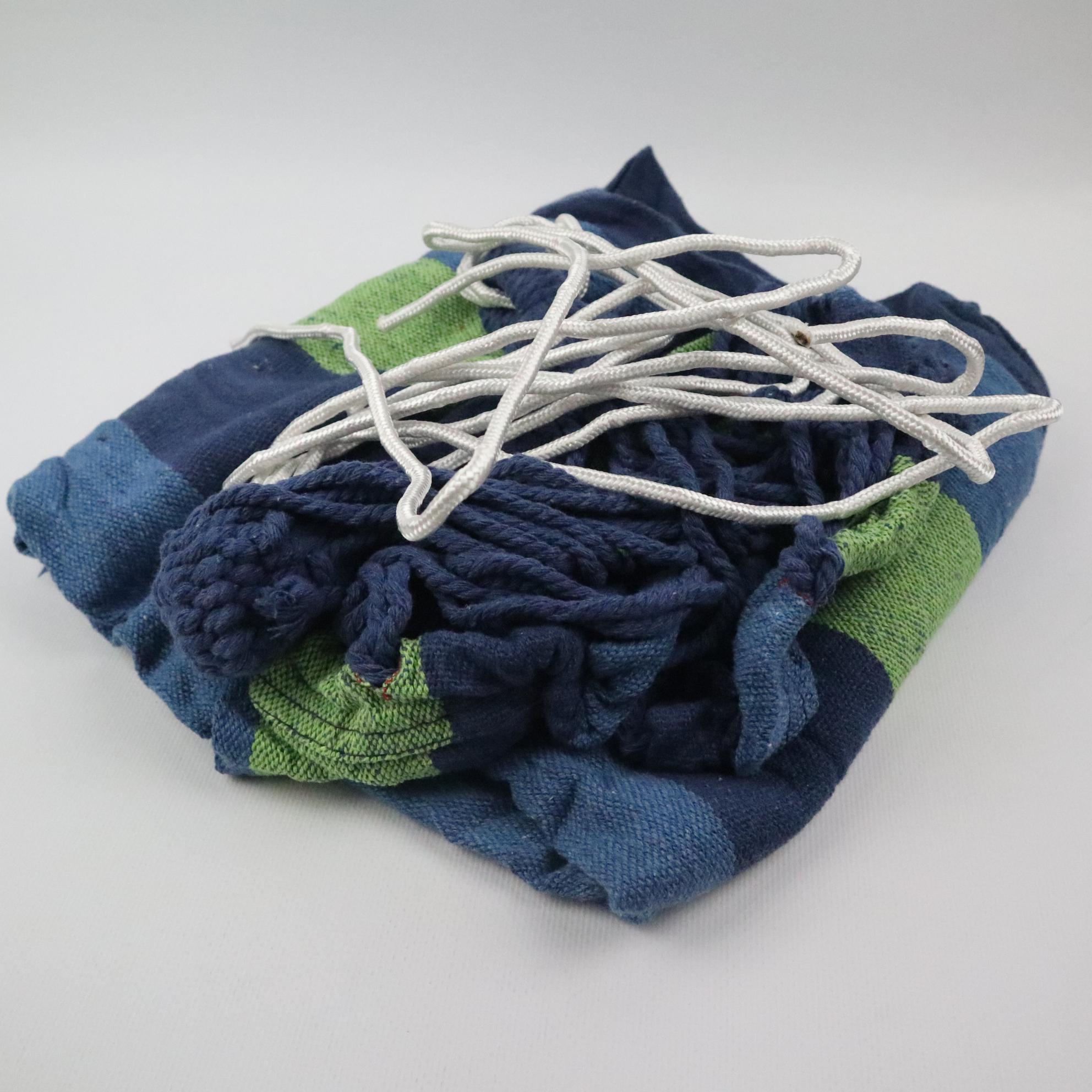 Гамак хлопковый 200x80см Синий (4123273) - фото 2