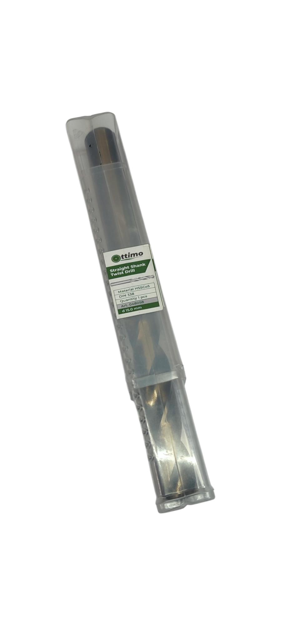 Сверло OTTIMO ц/х ф Р6М5К5 шлифованное А1 15,0 мм (048058) - фото 2