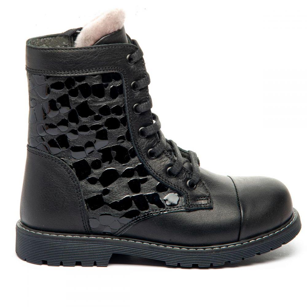 Ботинки зимние для девочек The Leo 1362 р.36 23.5 см Черный - фото 2