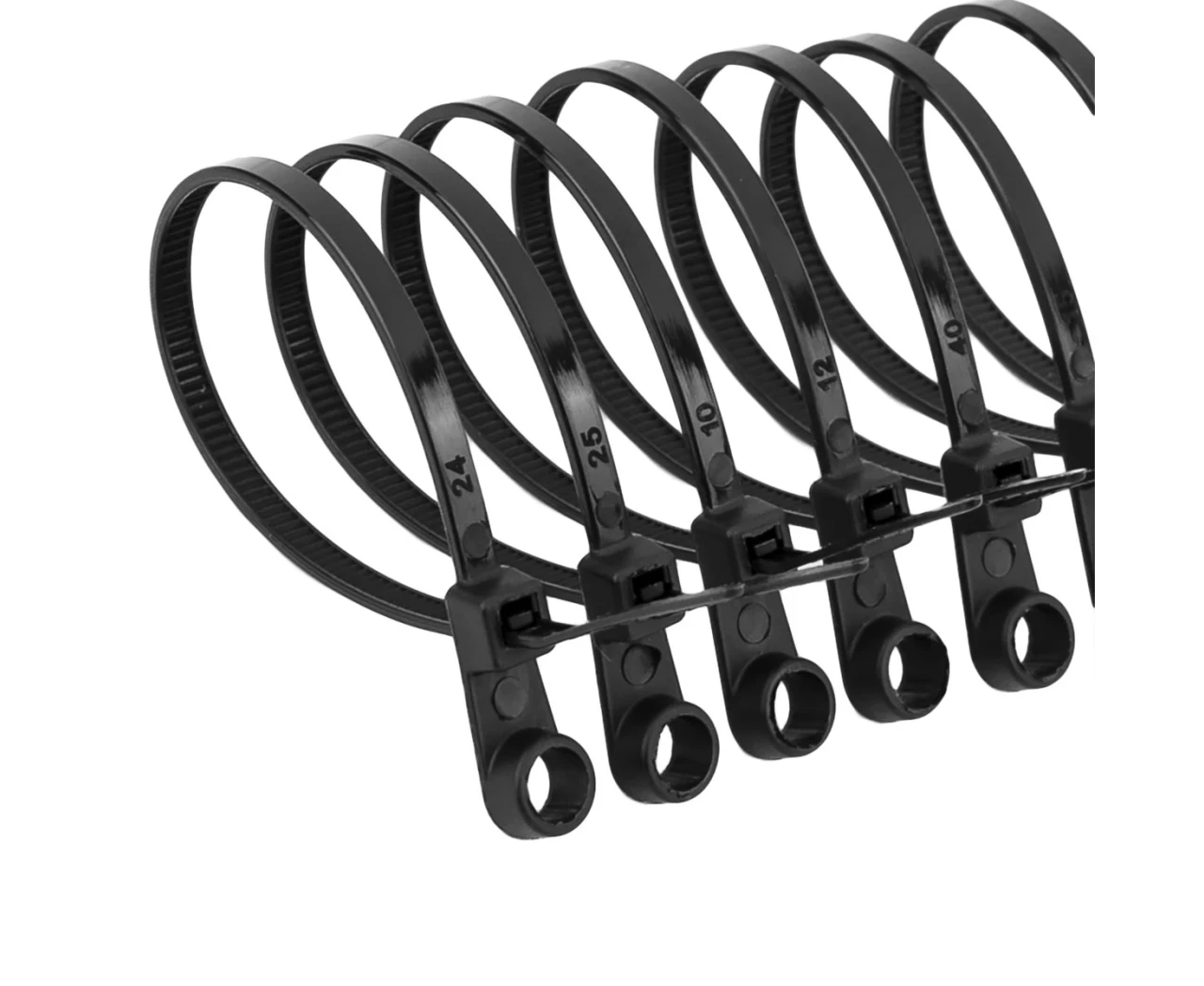 Стяжка для кабеля с монтажным кольцом 4,2х220 мм Черный (2412856536) - фото 8 Стяжка для кабеля с монтажным кольцом 4,2х220 мм Черный (2412856536) - фото 8