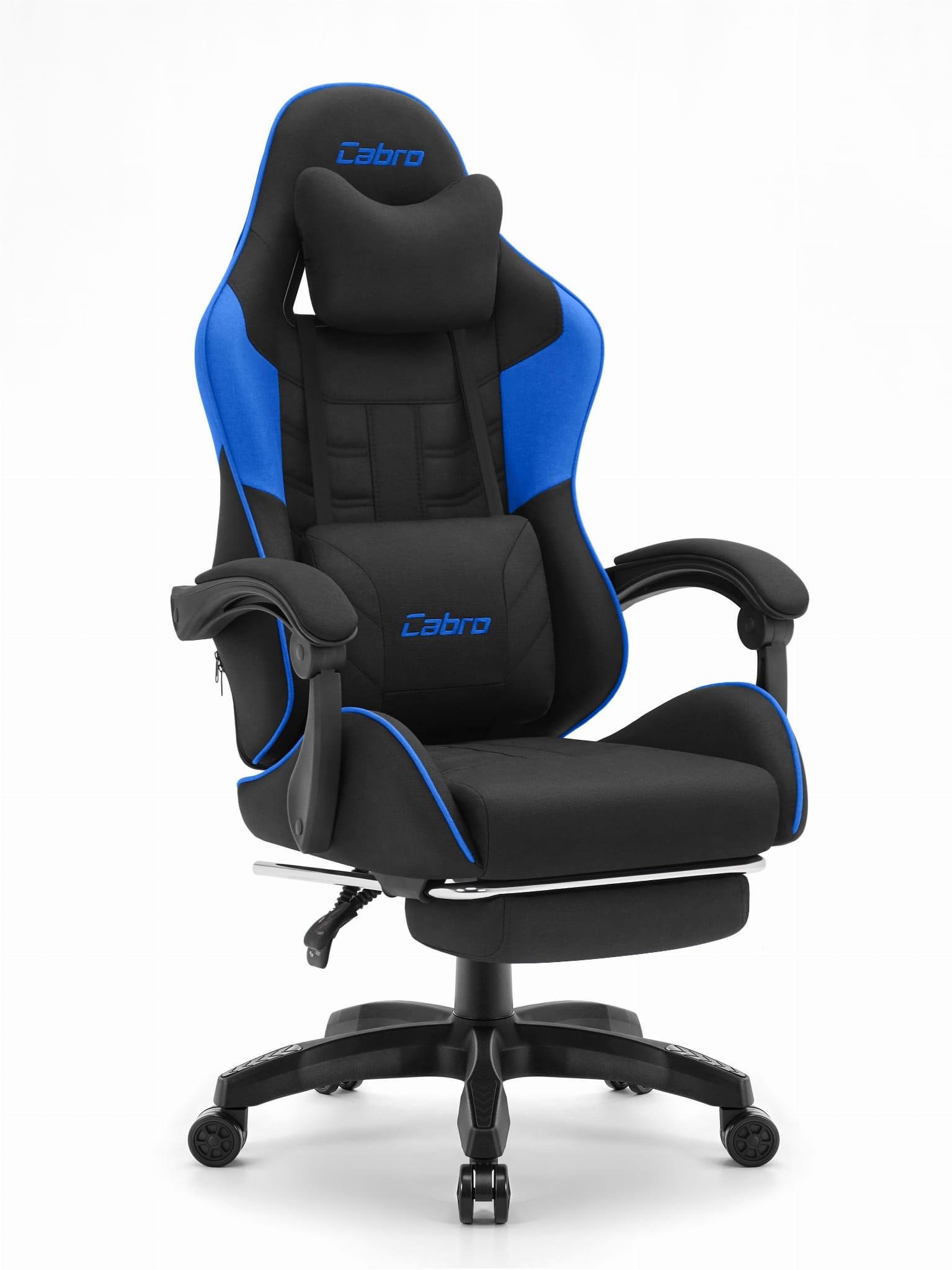 Геймерское кресло Cabro C501 ткань Black-Blue (5907196010583)