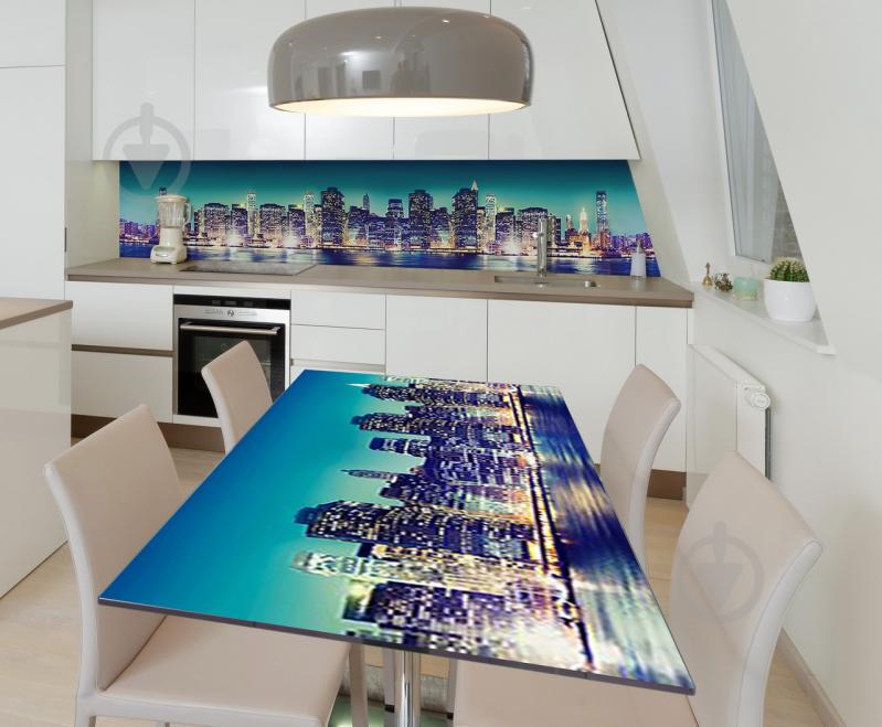 Наклейка виниловая на стол Zatarga  "Синева Города" 650х1200 мм