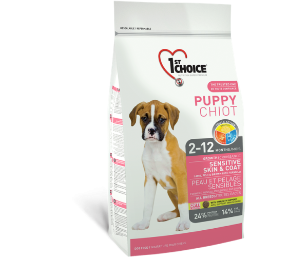 Корм сухой 1st Choice с ягненком и рыбой для щенков всех пород 2,72 кг (34883)