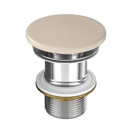 Клапан донний Cersanit Larga Click-Clack 1 1/4" для умивальника Бежевий матовий (K677-093) Клапан донний Cersanit Larga Click-Clack 1 1/4" для умивальника Бежевий матовий (K677-093)