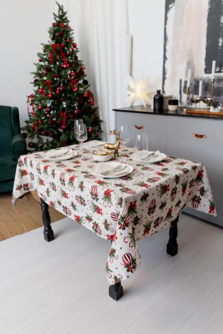 Скатертина Прованс Stripe Balls 120x136 см (42161) - фото 5 Скатертина Прованс Stripe Balls 120x136 см (42161) - фото 5