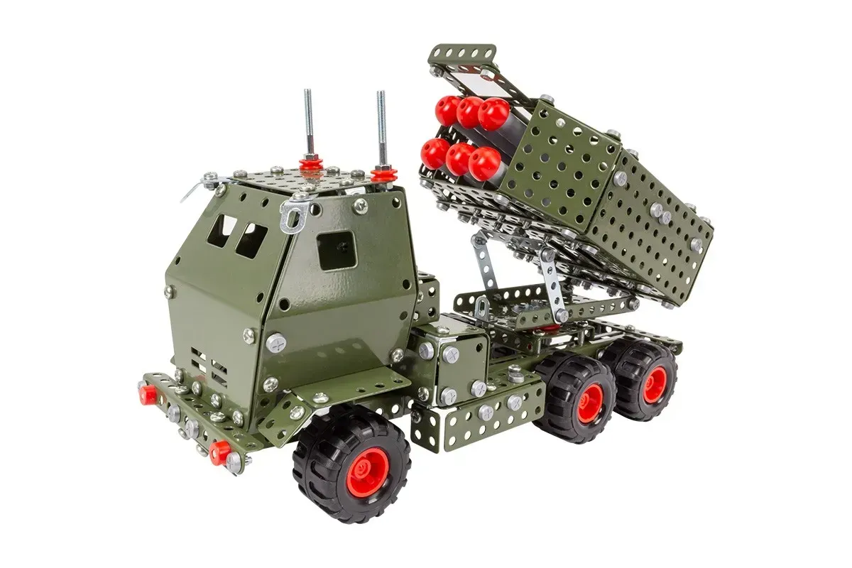 Конструктор ТехноК Военная техника Himars из металла 730 дет. Зеленый (150-98-TH8355)