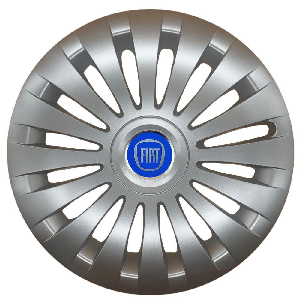 Колпаки SJS 504 с логотипом Fiat R17 4 шт. Серебряный