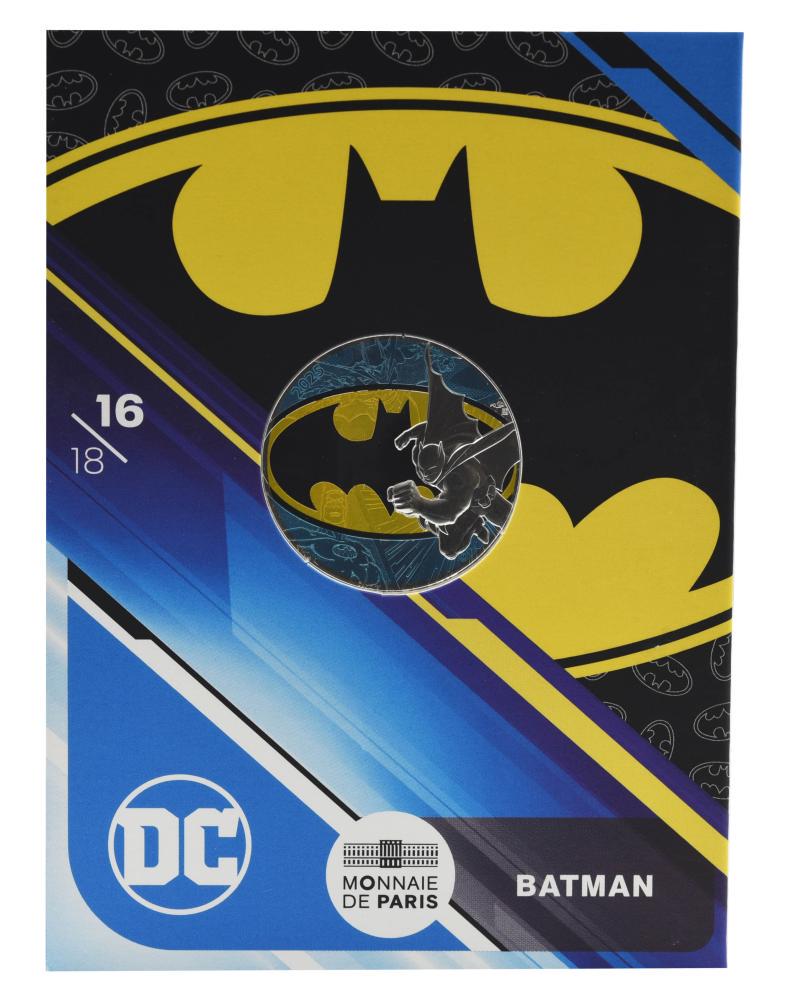 Коллекционная монета Франция 10 евро 2025 серебро UNC Комиксы DC-16/18-Batman-Бэтмен (М24216)