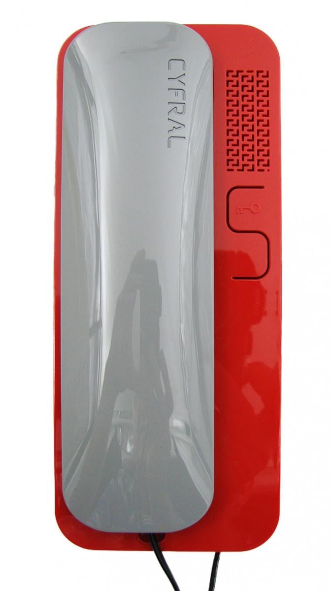 Трубка переговорная Cyfral SMART-U Серо-красный (211131) Трубка переговорная Cyfral SMART-U Серо-красный (211131)