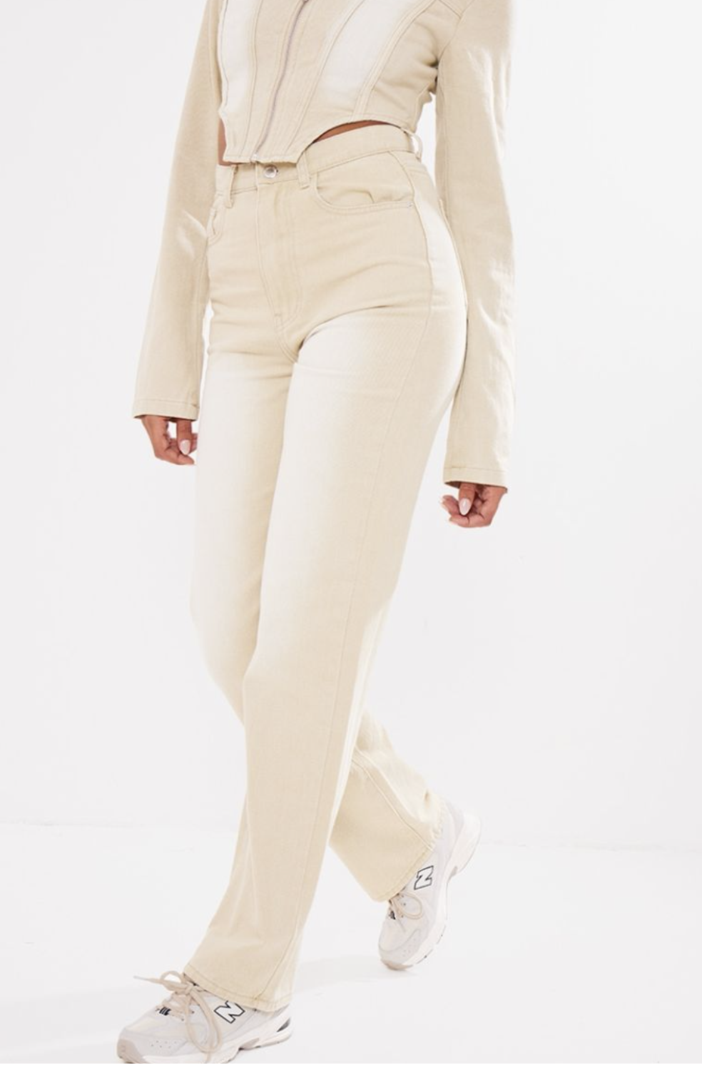 Джинси Pretty Little Thing CNF6666 р. 44 Молочний - фото 3