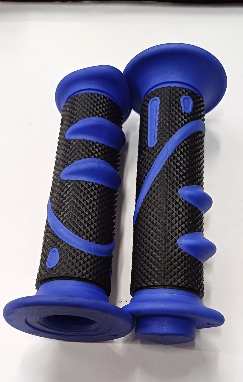 Грипсы для детского велосипеда 130 мм Черно-синий (2319436311)