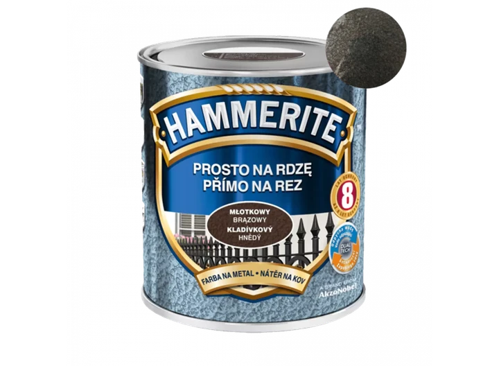 Эмаль молотковая Hammerite 3в1 по металлу 0,7 л Серый (28715599)