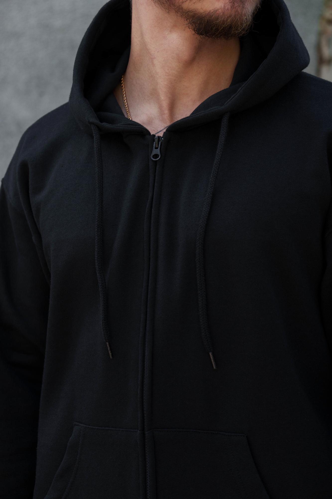 Худи-зип с принтом Without Calomity  Black S/M Black (S/M8055788) - фото 5