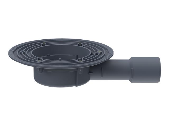 Корпус трапа для балконов и террас DN40/50 мм горизонтальный (HL90K)