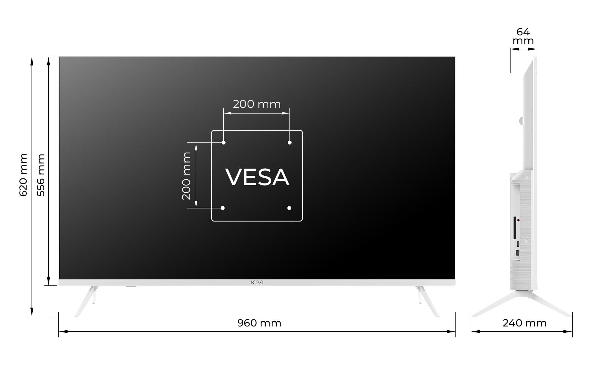 Телевізор Kivi 43U760QW SmartTV (0008) - фото 2